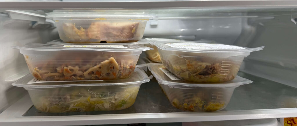 シェフの無添つくりおき冷蔵庫内サイズ感1