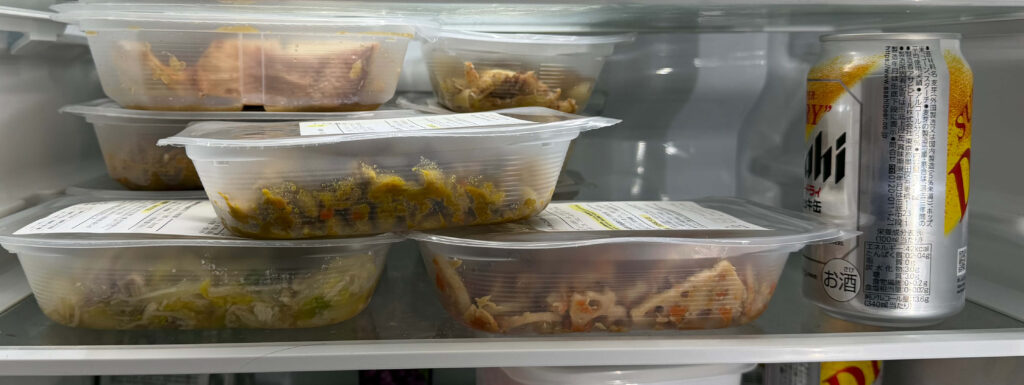 シェフの無添つくりおき冷蔵庫内サイズ感3